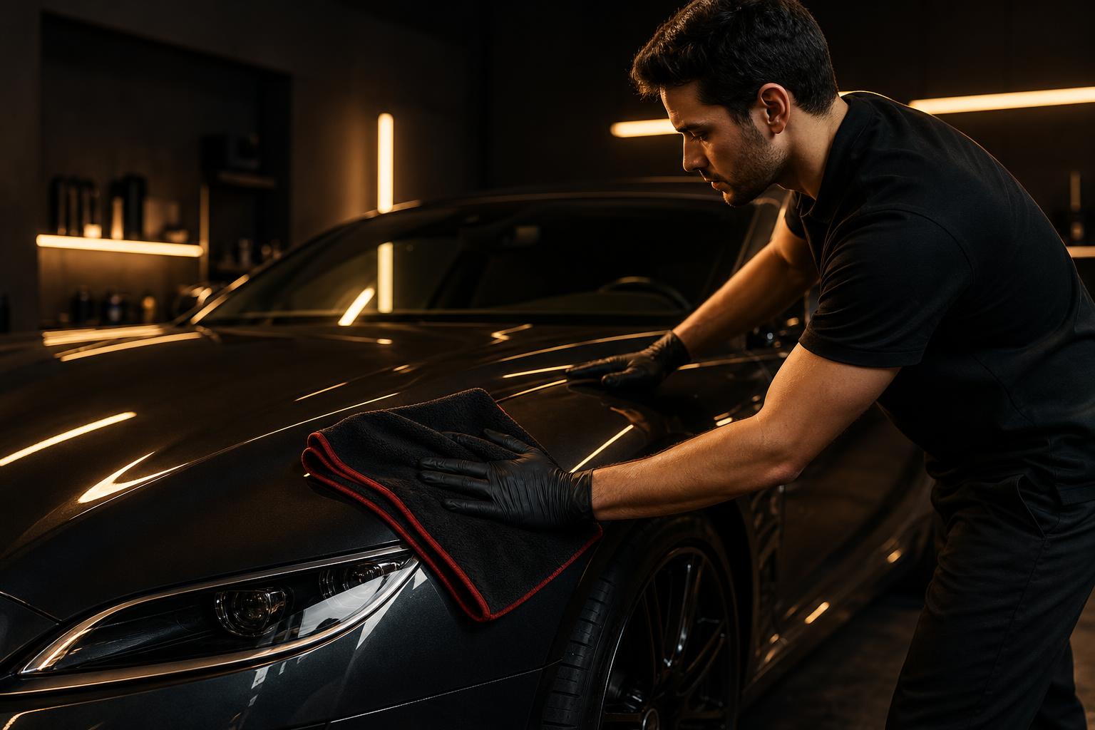 MicroShine Pro en un garaje, lista para el detailing del coche